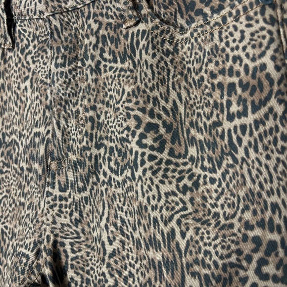 INC Leopard Print Skinny Pants High Rise Core Denim Brown Animal Print Size 6/28 - Picture 7 of 7